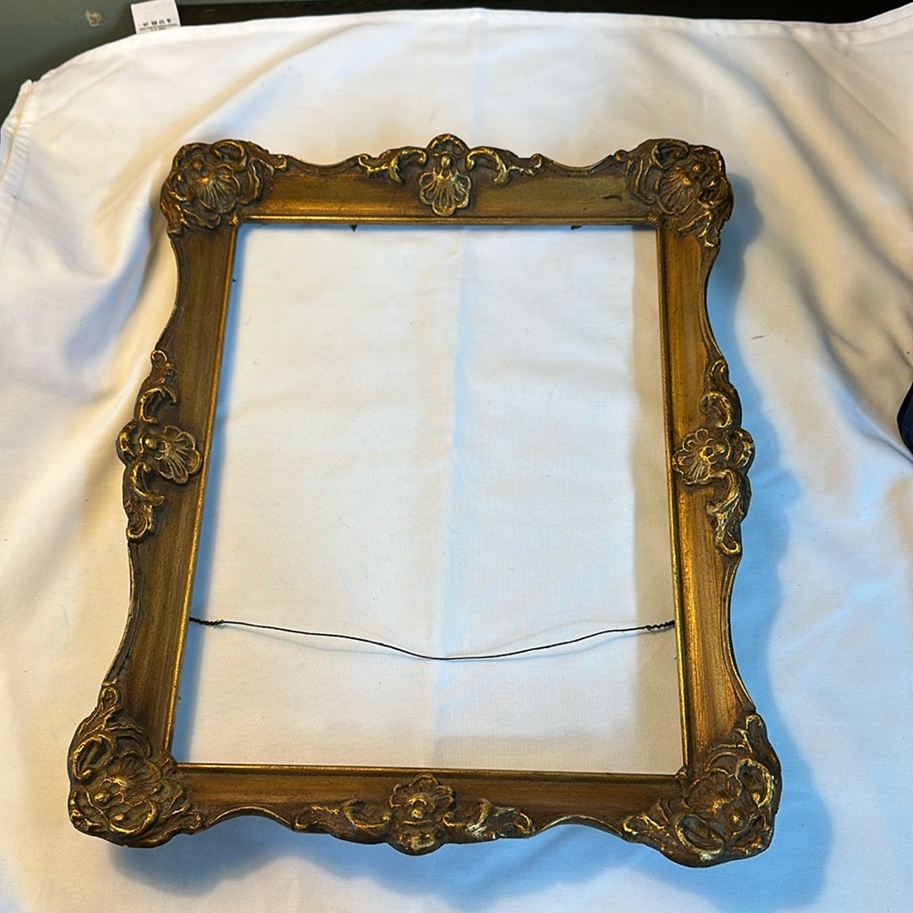 Beautiful Antique gold wood picture frame